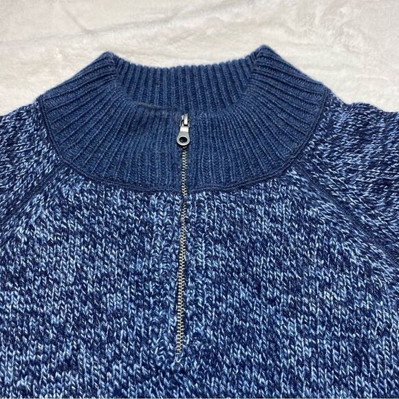 Mountain Khakis Crafted Quarter Zip Sweater Blue Size Large - Picture 6 of 11